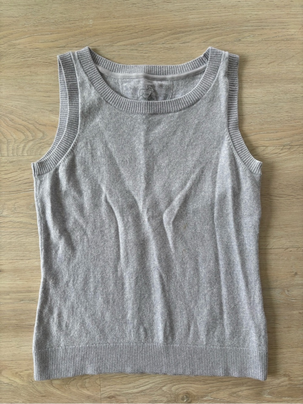 WoolX Chessy small 100% Merino Wool Women’s sweater vest Top gray / beige